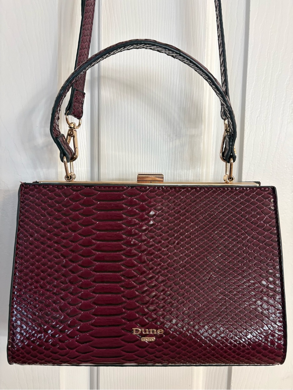 Dune London Dinidlady Reptilian Pattern Sling Bag